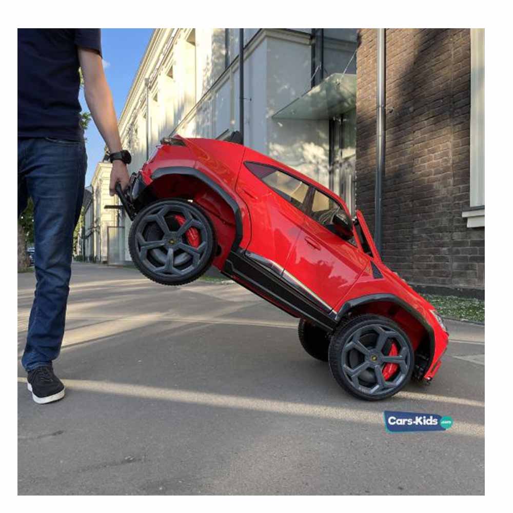 VIP STARS - Lamborghini Electric Car, Black/ Red