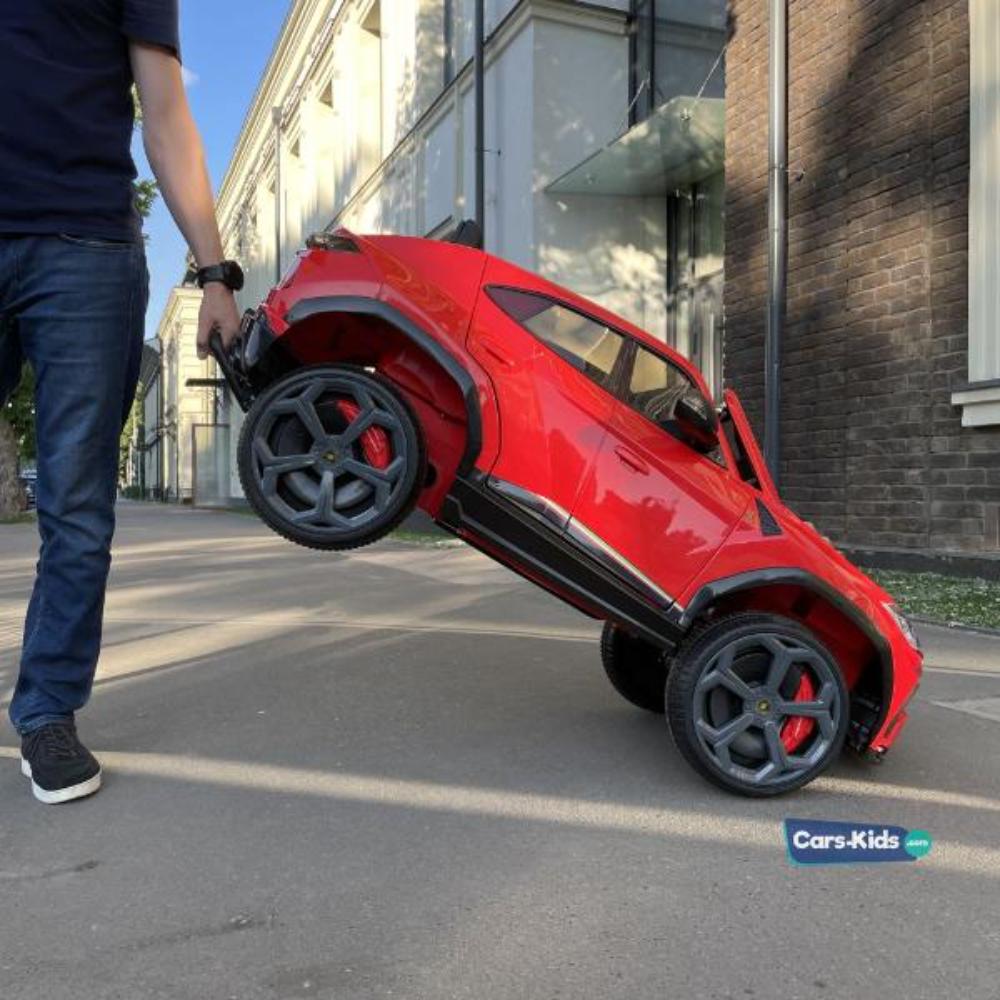 VIP STARS - Lamborghini Electric Car, Black/ Red