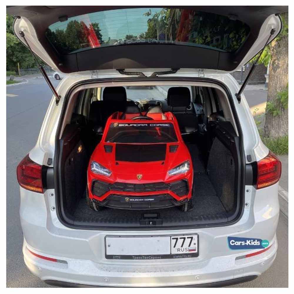 VIP STARS - Lamborghini Electric Car, Black/ Red