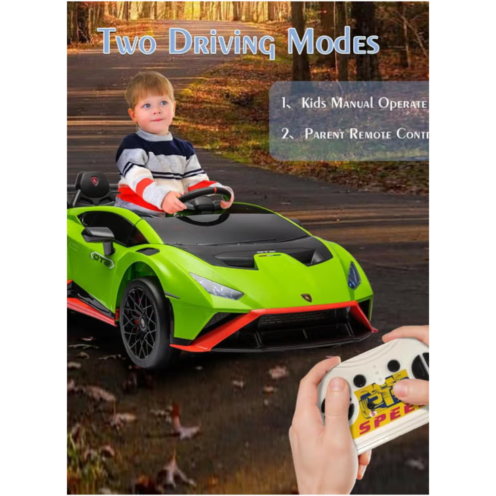 VIP STARS - LamborghiniElectric Car, Green