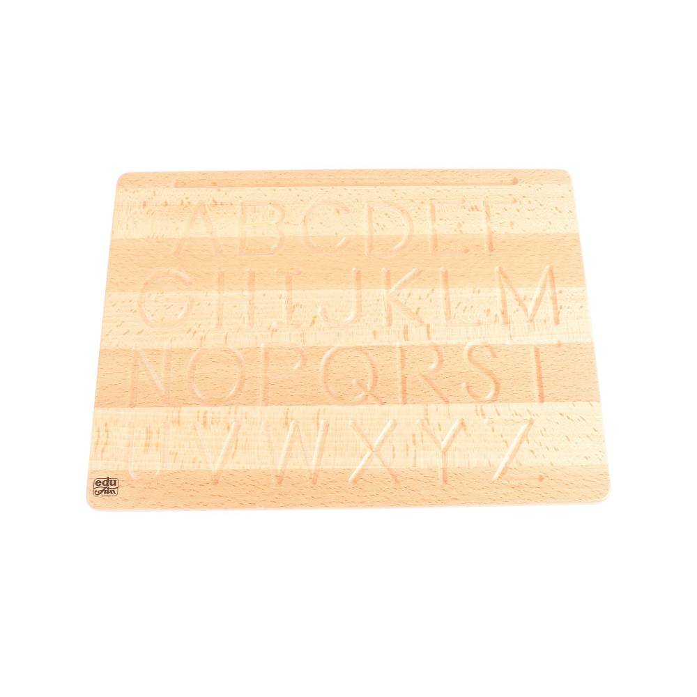 Edu Fun - Alphabet Board - Natural - 3 Pcs - Capital