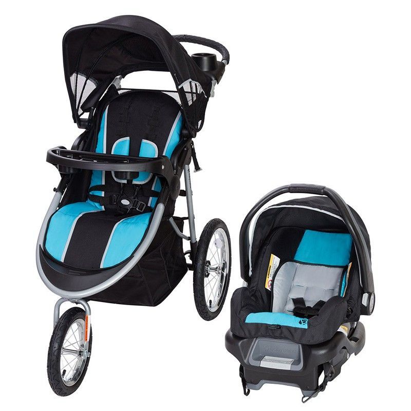 Baby Trend Pathway 35 Jogger Travel System Optic Aqua Babystore.ae