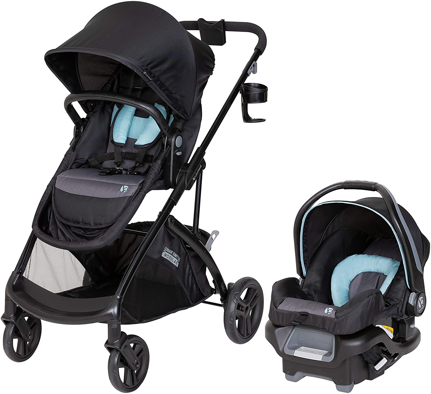 Babytrend Sonar Switch Modular Travel System Desert Blue Babystore.ae