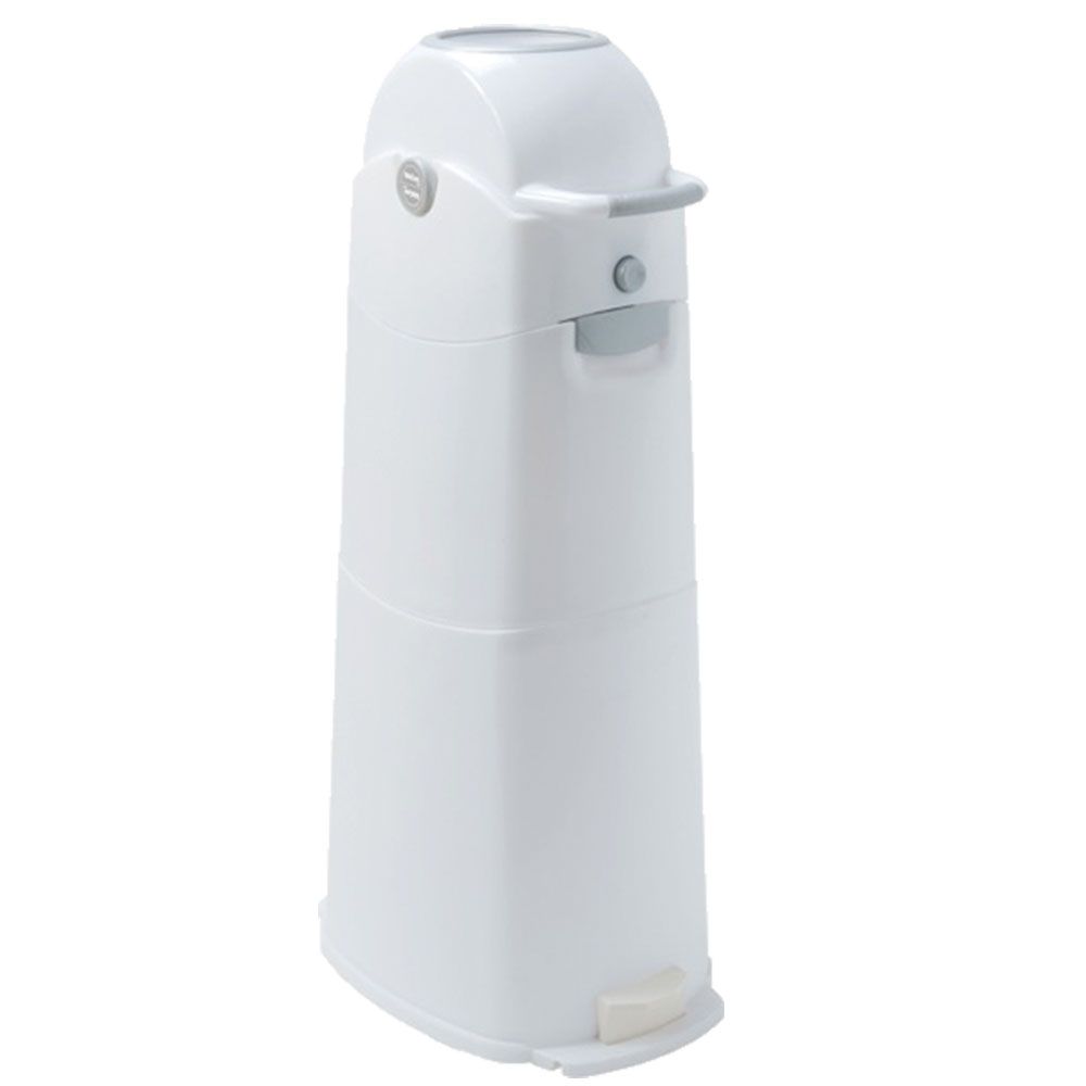 Diaper Champ Large Diaper Pail Silver Babystore.ae