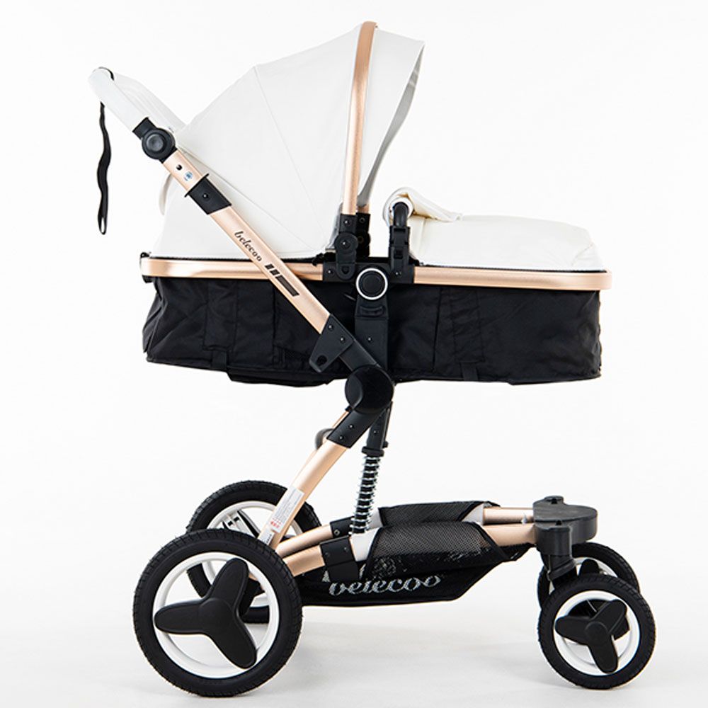 Belecoo 8 White - 4 in 1 Luxury Travel System- Babystore.ae