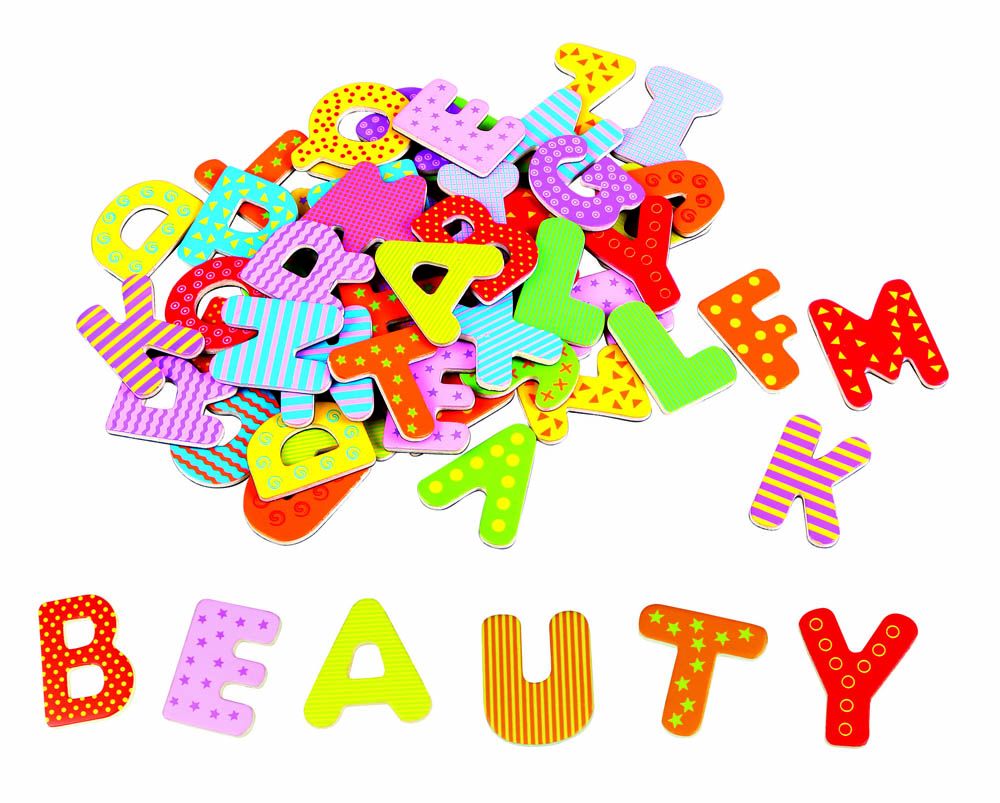 Lelin magnetic alphabet upper case 60 pcs babystore ae