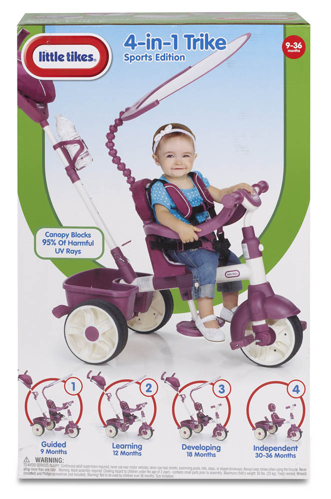 Little Tikes 4in1 Trike Sports Edition Pink/ White Babystore.ae