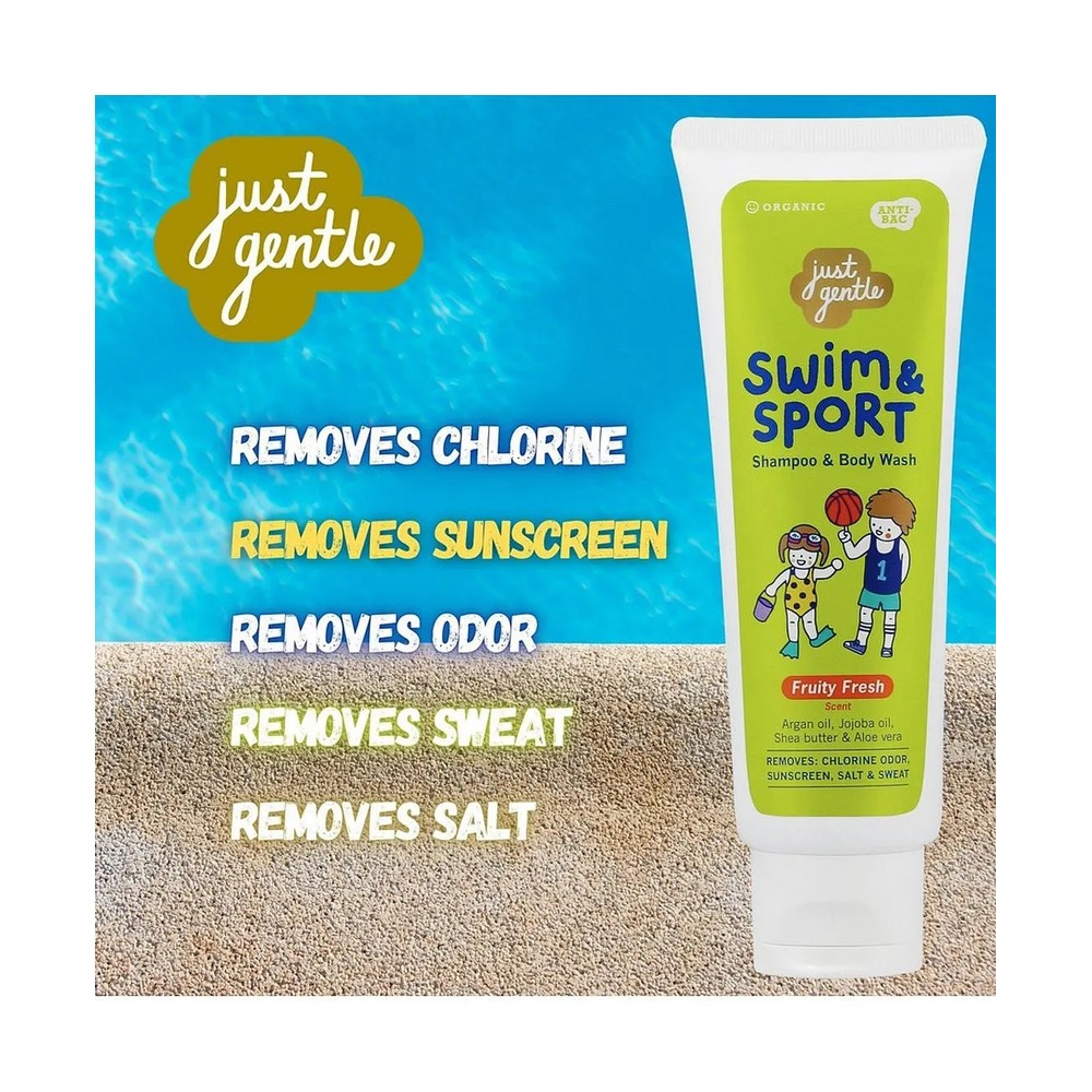 Just Gentle Swim & Sport Shampoo and Body Wash - 180ml