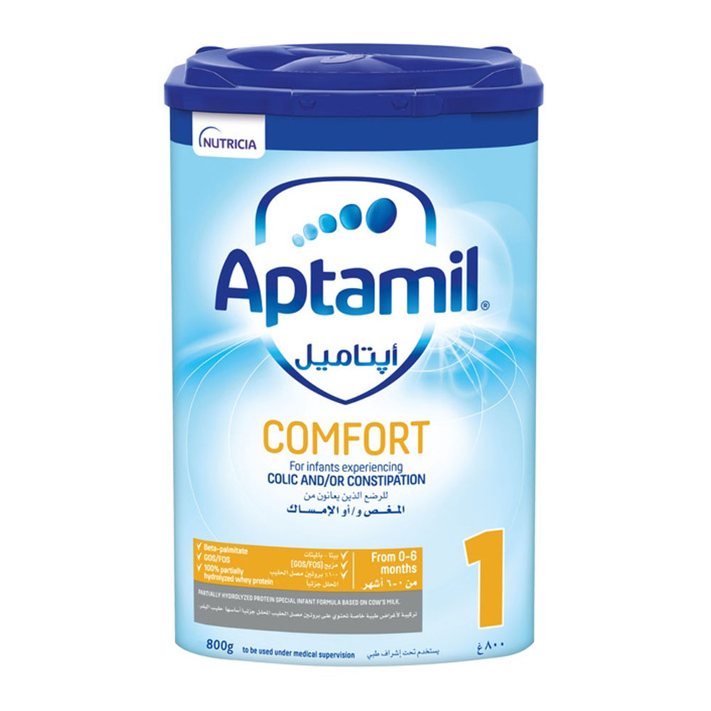 Aptamil comfort 1 formula mlk powder 0 6 months 800 g