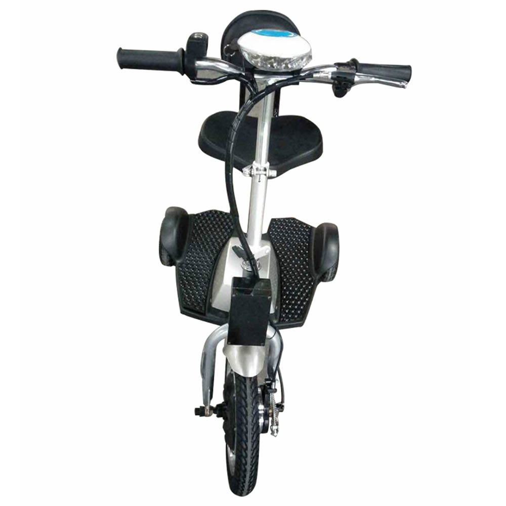 Megawheels - 36V Electric Foldable Scooter W/ Backrest - Silver