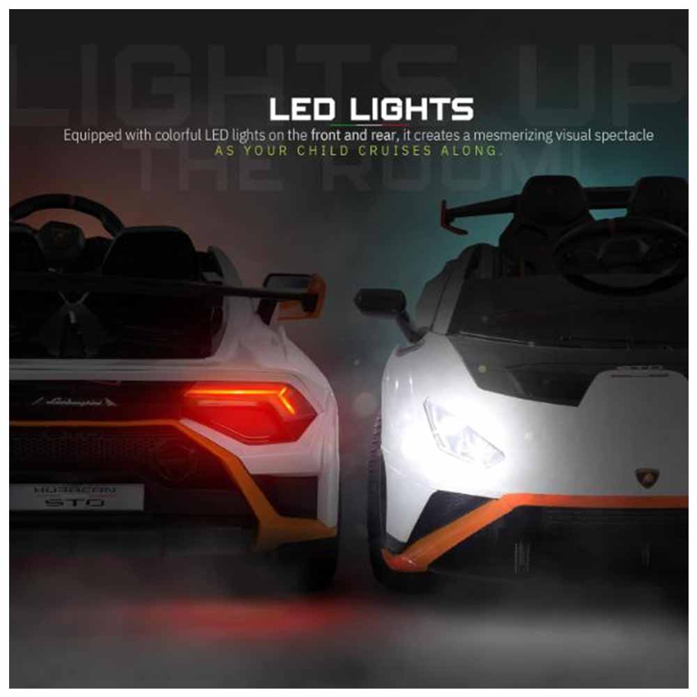 VIP STARS - Lamborghini Electric Car, White