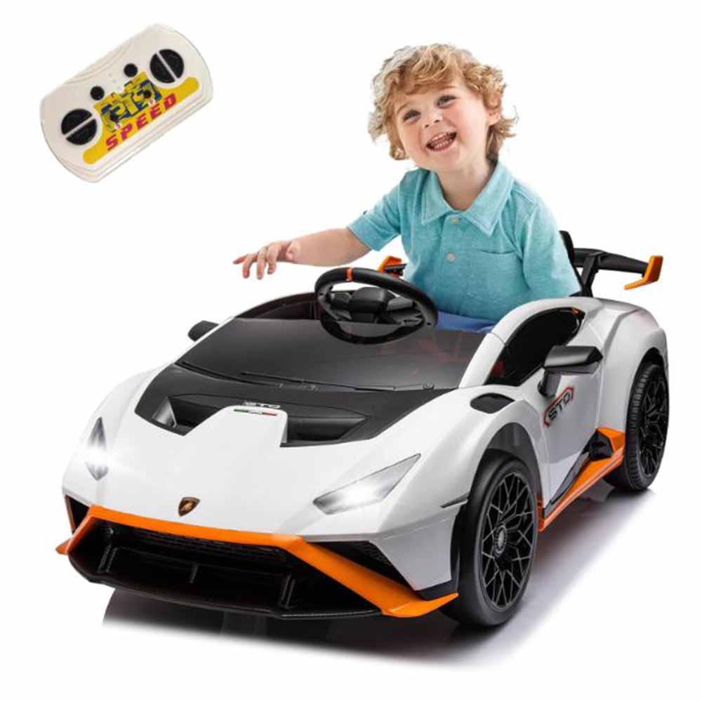 VIP STARS - Lamborghini Electric Car, White
