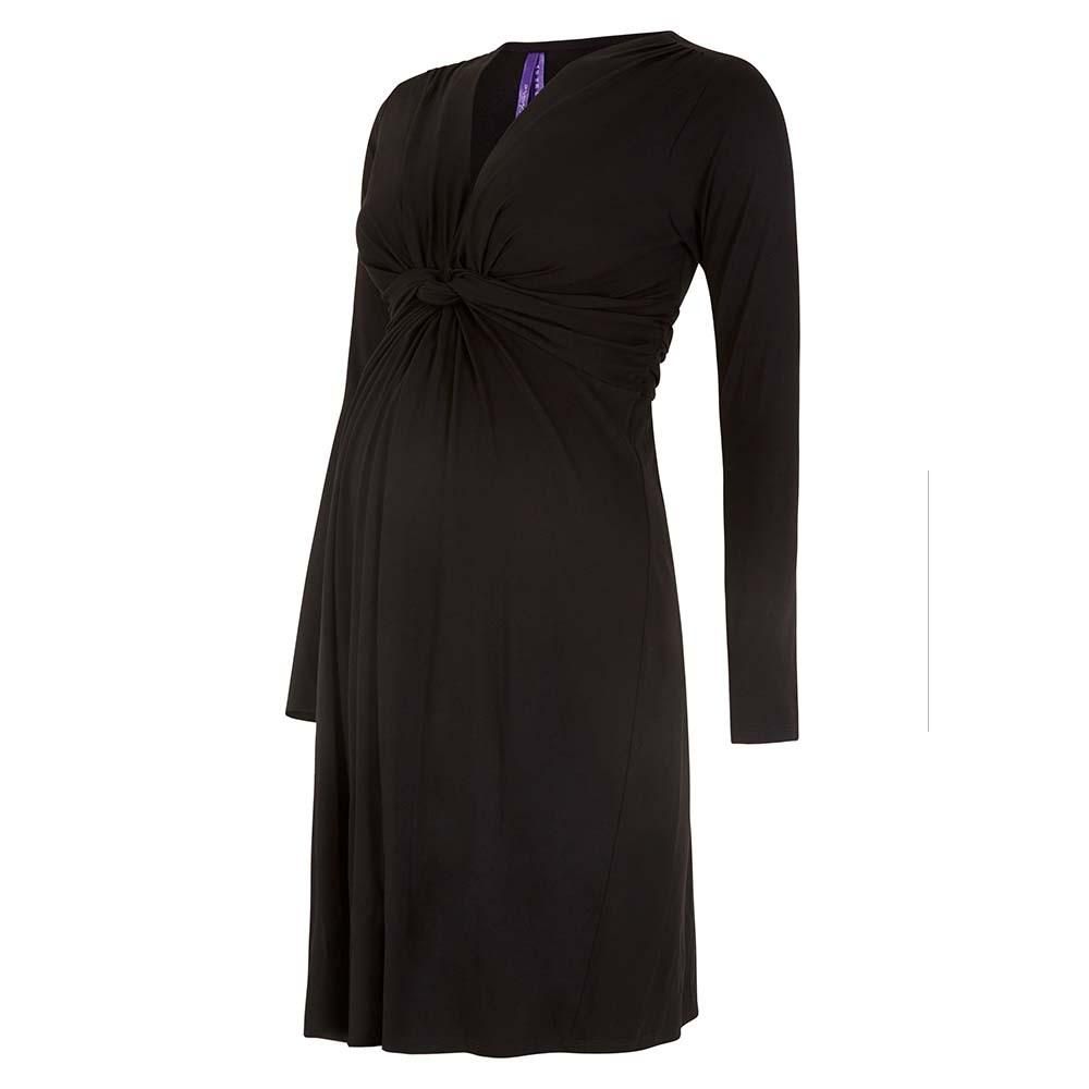 Seraphine LS Jolene Front Knot Dress - Black- Babystore.ae