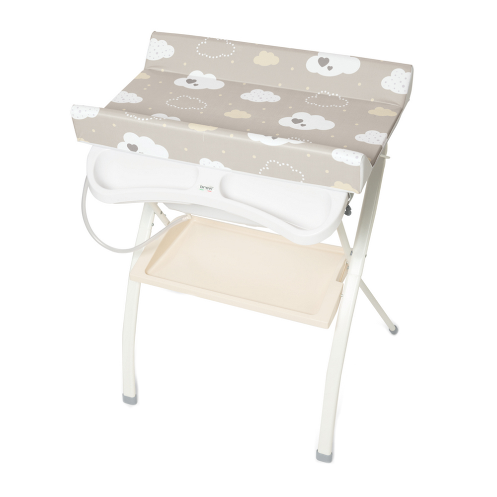 Brevi changing table with bath outlet