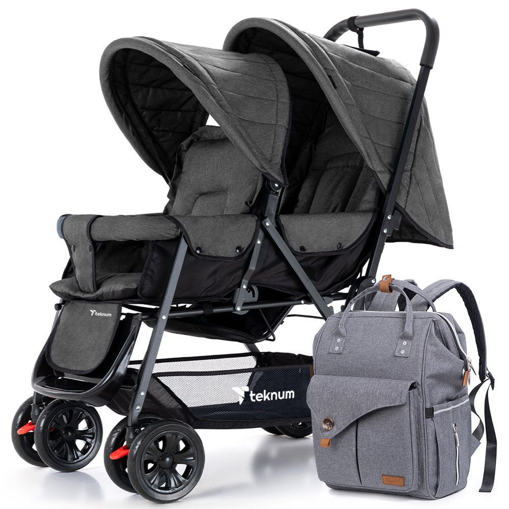 Mountain Buggy Nano Duo Twin Stroller Blue Babystore.ae