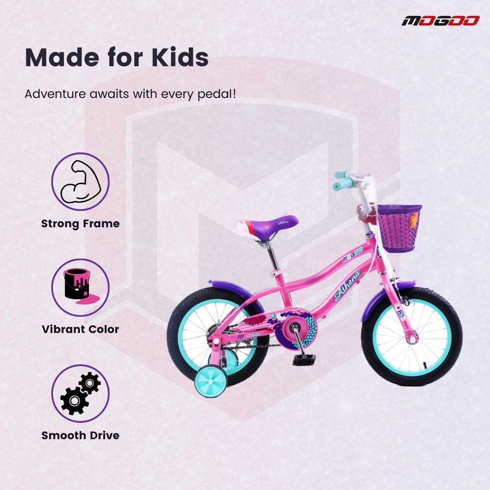 Mogoo - Athena Kids Bicycle - 12 Inch - Pink