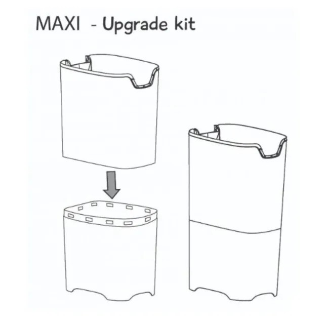 Diaper Champ - Maxi Upgrade Set - Odourless Diaper Pail - White