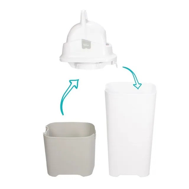 Diaper Champ - Maxi Upgrade Set - Odourless Diaper Pail - White