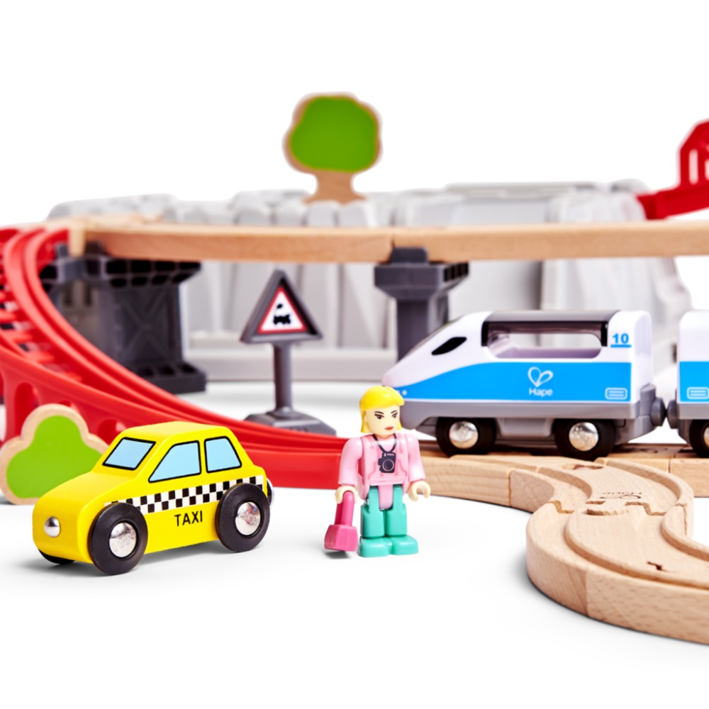 Hape - City Train Bucket Railway Set - 48 Pieces