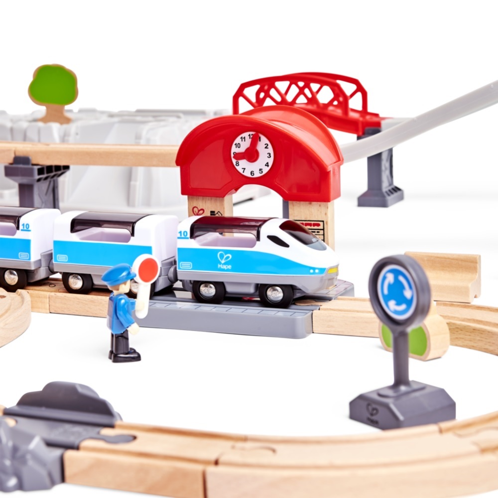 Hape - City Train Bucket Railway Set - 48 Pieces