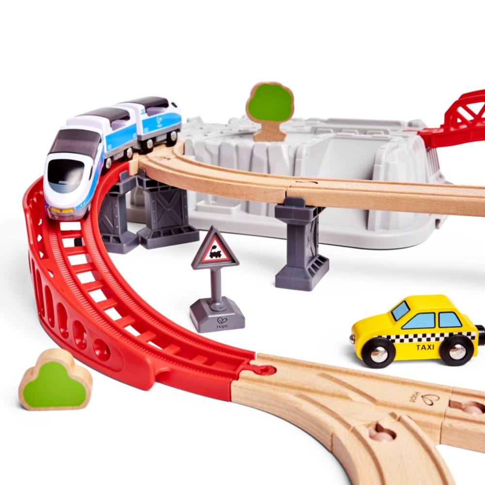 Hape - City Train Bucket Railway Set - 48 Pieces