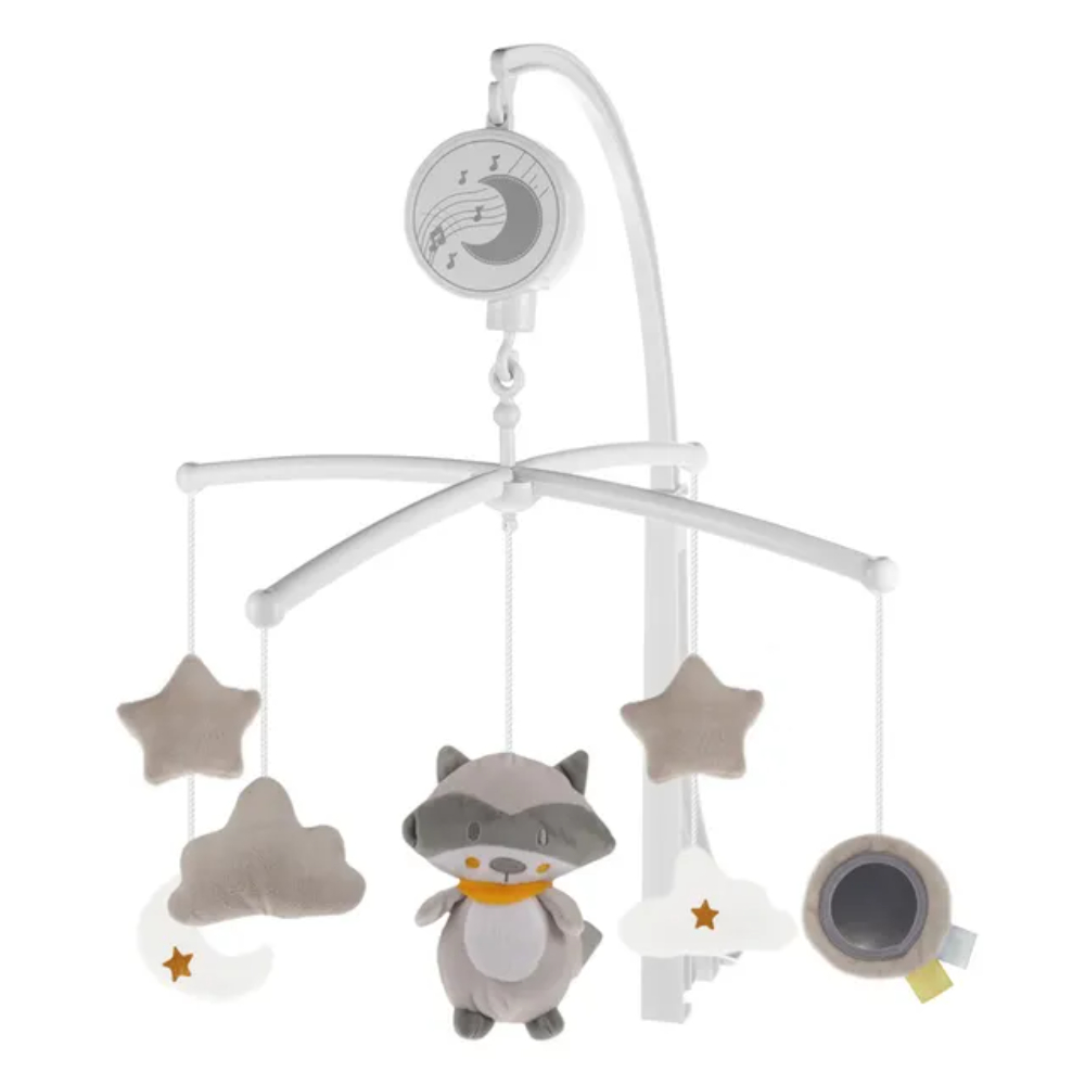 Little Learners - Wind Up Crib Mobile - Raccoon