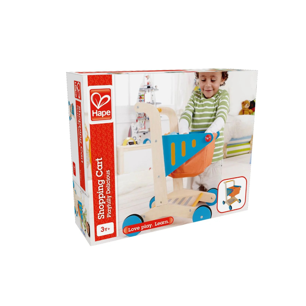Hape Wooden Shopping Cart Play Set