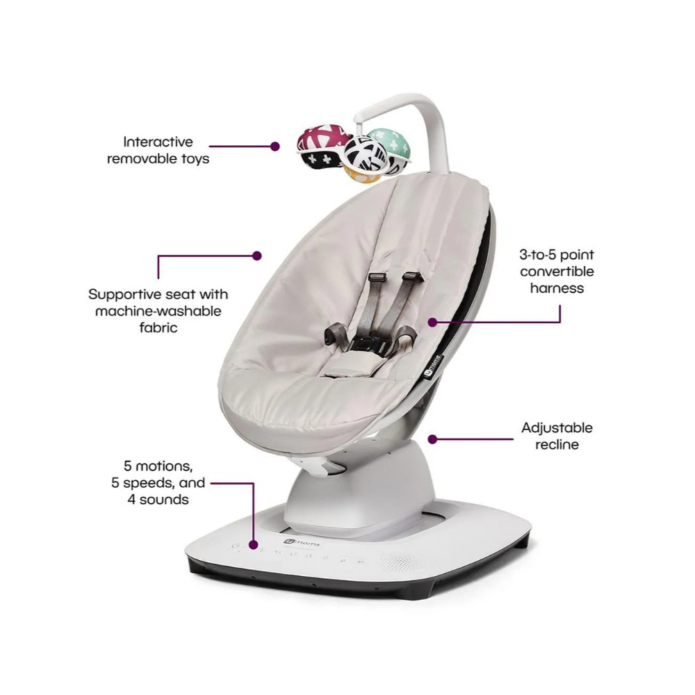 4moms - MamaRoo Multi-Motion Baby Swing - Grey