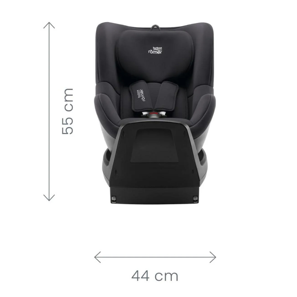 Britax Romer - Dualfix M Plus Carseat With 360 Degree Rotation, Capacity Upto 20 Kg, 3 Months - 4 years - Space Black
