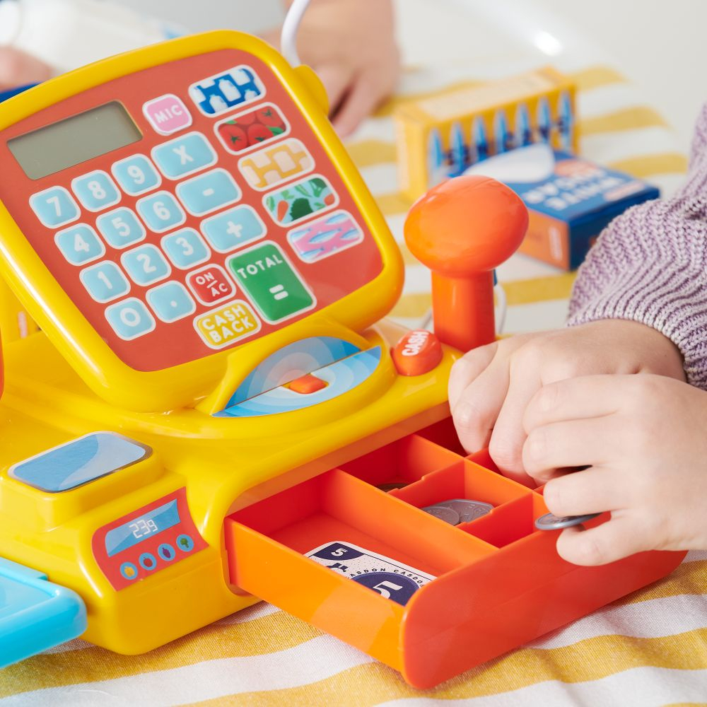 Casdon - Cash Register Toy with Calculator & Accessories for Kids 3+