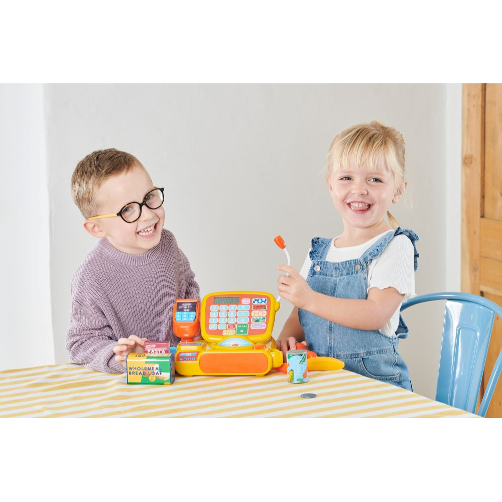 Casdon - Cash Register Toy with Calculator & Accessories for Kids 3+