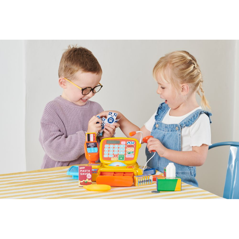 Casdon - Cash Register Toy with Calculator & Accessories for Kids 3+