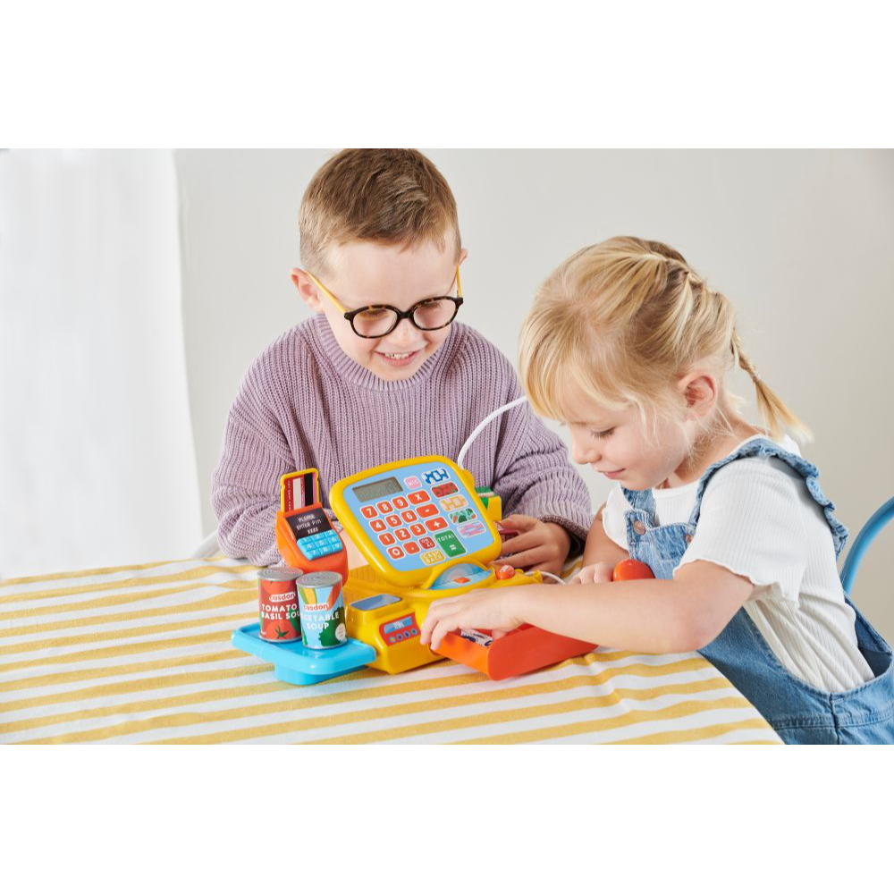 Casdon - Cash Register Toy with Calculator & Accessories for Kids 3+