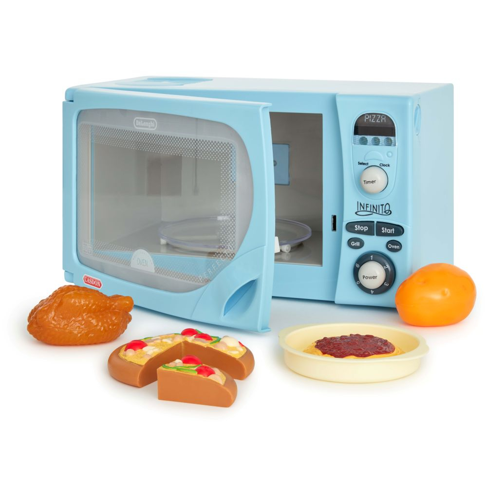 Casdon - Delonghi Microwave Toy with LED & Sounds for Kids 3+