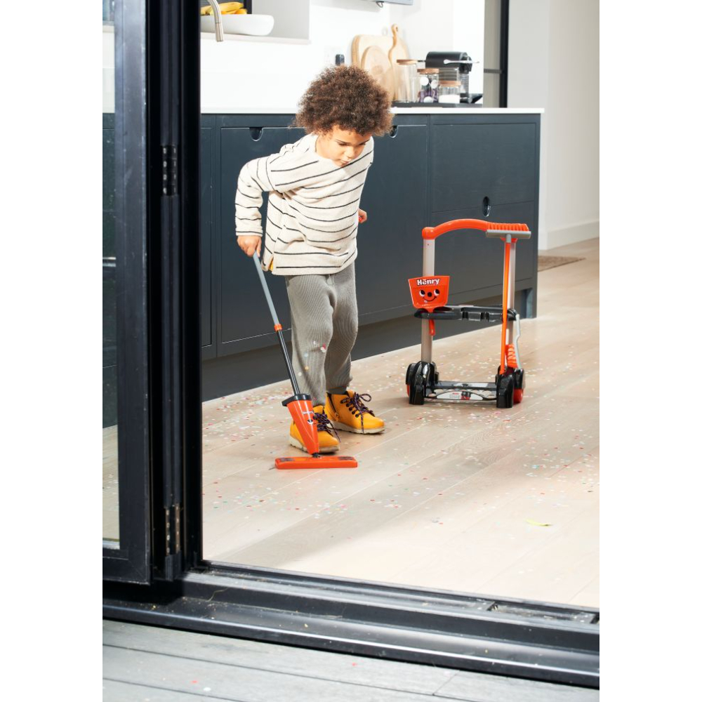 Casdon - Henry Cleaning Trolley Toy Set - Red, 3+