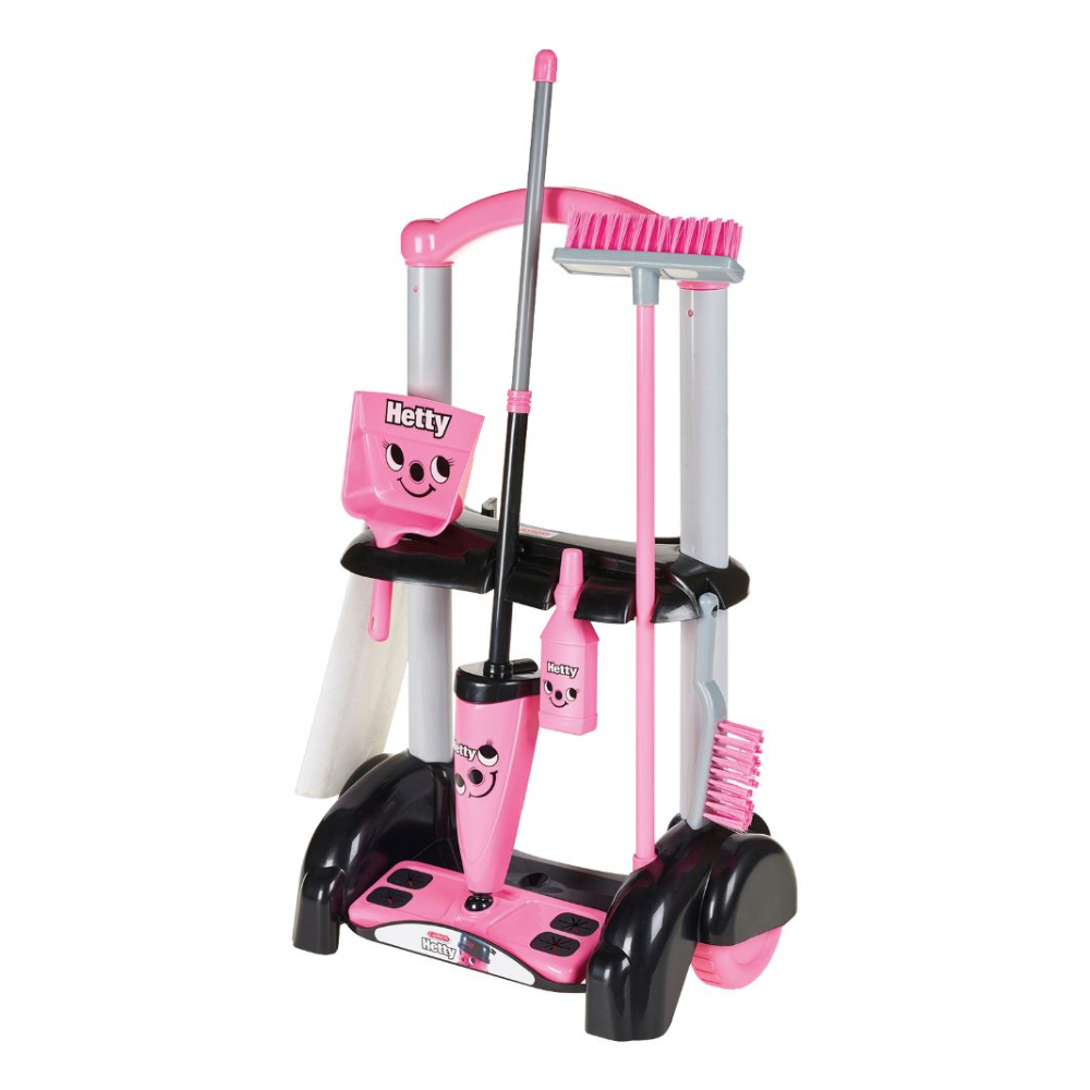 Casdon - Hetty cleaning trolley, for Kids, 3+ - Pink