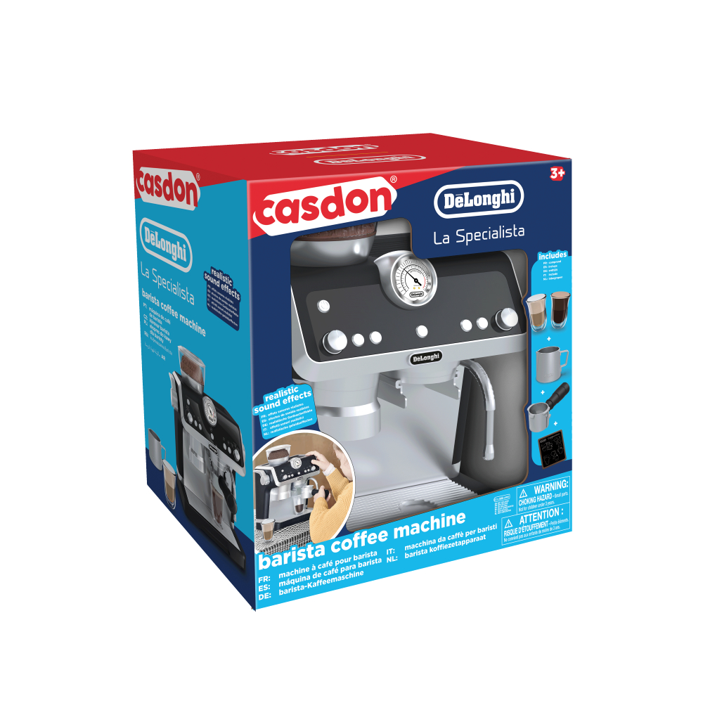 Casdon - De'Longhi Barista coffee machine toy with sounds, 3+