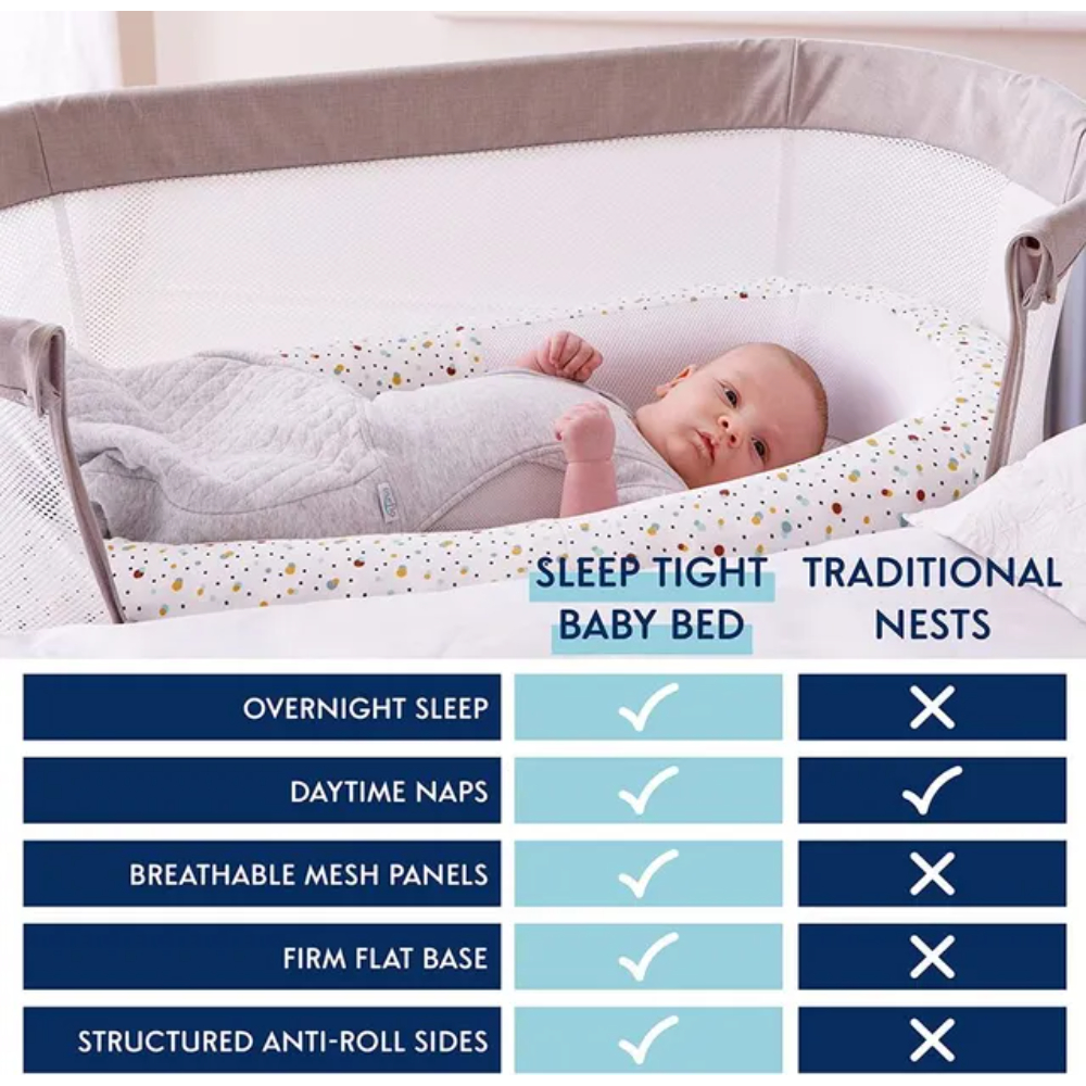 Purflo Sleep Tight Baby Bed Cover, 0-8m, Hazel