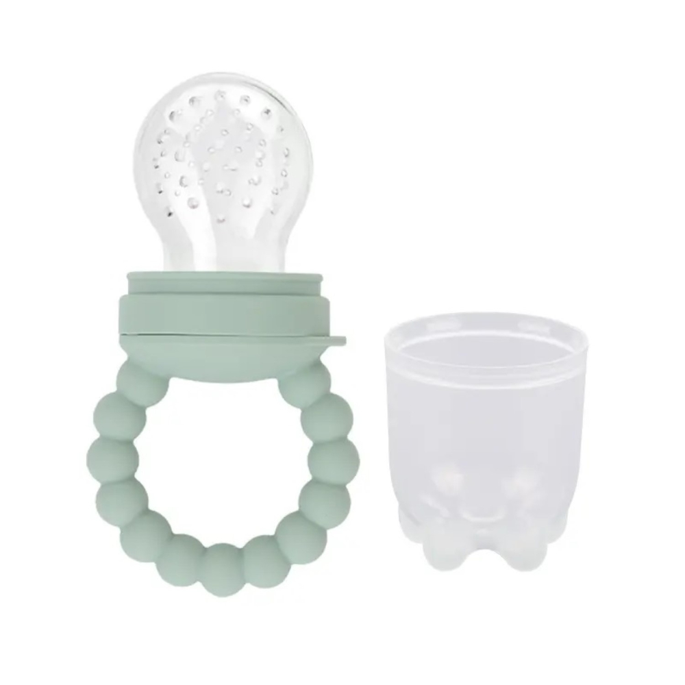 Pikkaboo Chew & Feed Teether with Fruit Pacifier Duo - Mint