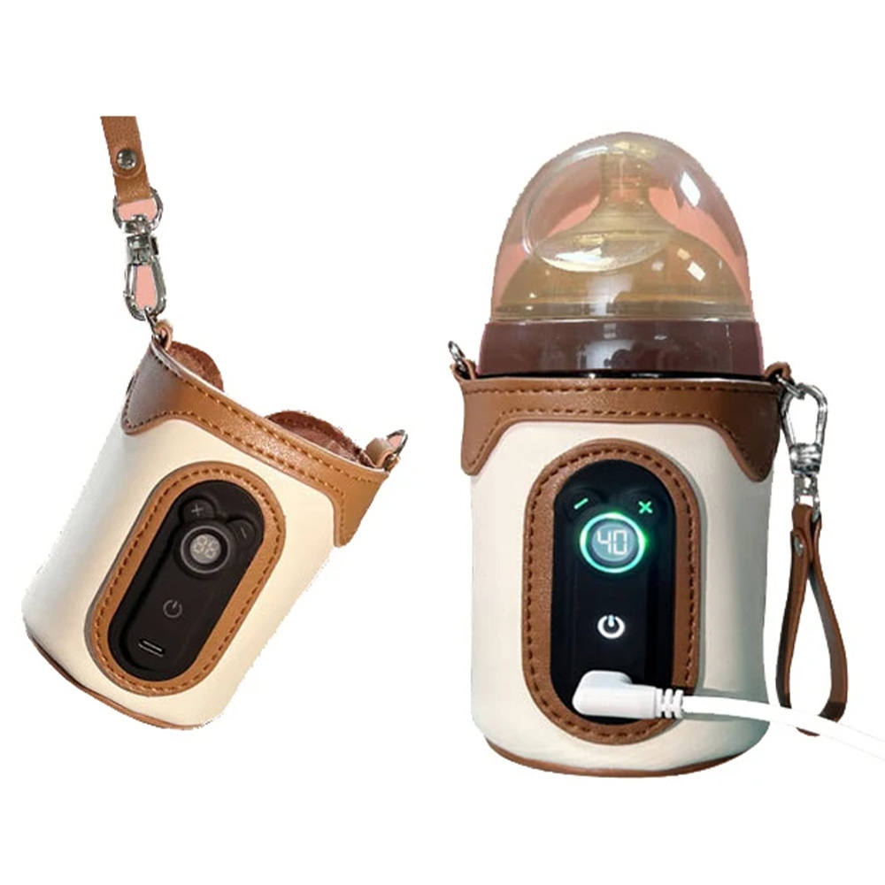 Pikkaboo GoWarm Portable Bottle Warmer – Brown