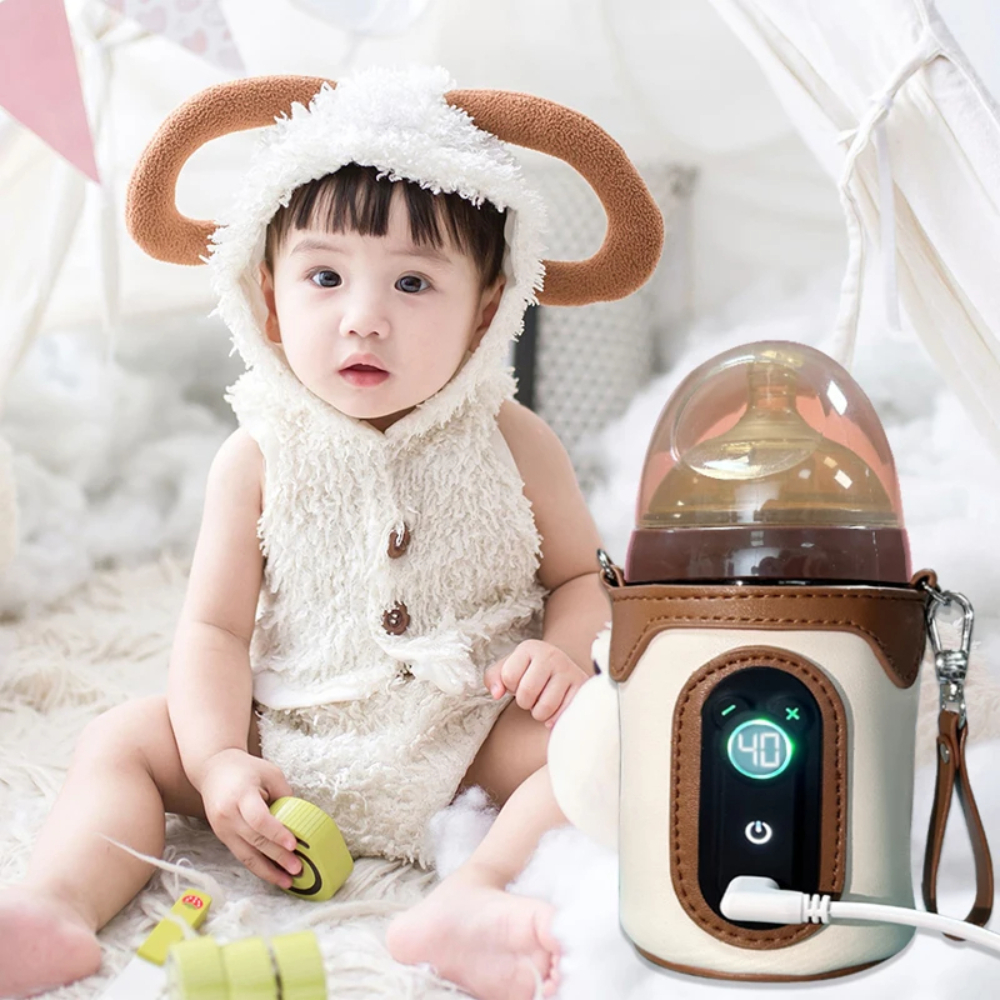 Pikkaboo GoWarm Portable Bottle Warmer – Brown