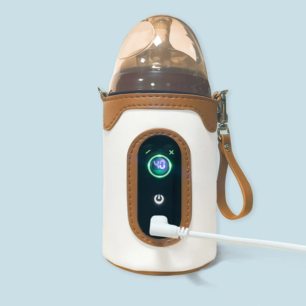 Pikkaboo GoWarm Portable Bottle Warmer – Brown