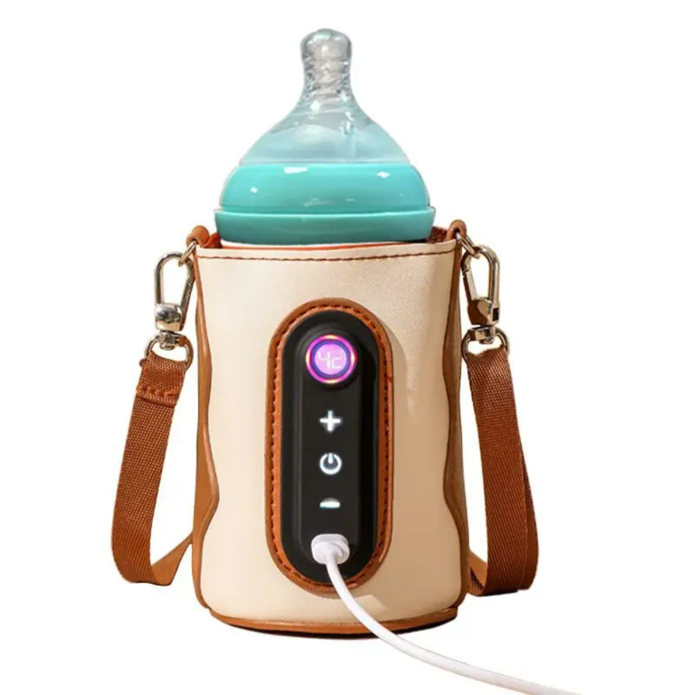 Pikkaboo GoWarm Portable Bottle Warmer – Brown