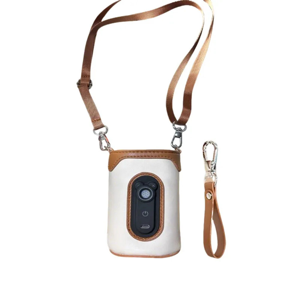 Pikkaboo GoWarm Portable Bottle Warmer – Brown