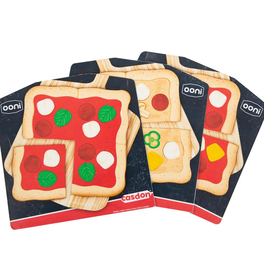Casdon Ooni Pizza Oven & Topping Station Toy Set, Deluxe Pretend Play Kit for Kids 3+