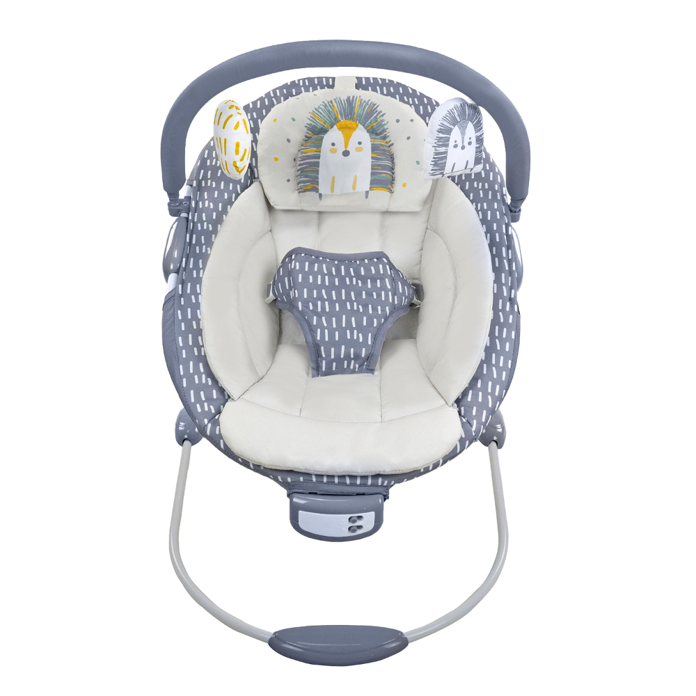 Asalvo Baby Bouncer – Pinchi Grey, Comfortable & Calming Infant Seat