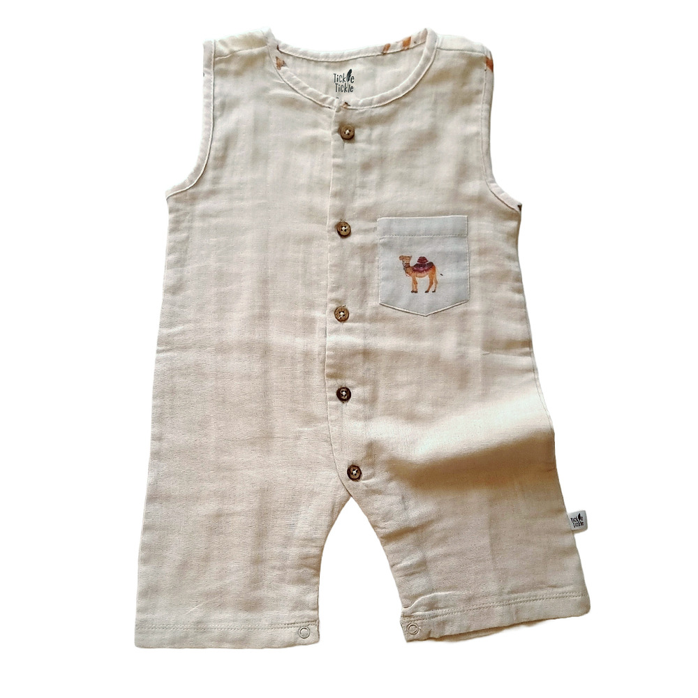 Tickle Tickle - Camelot Organic Muslin Romper