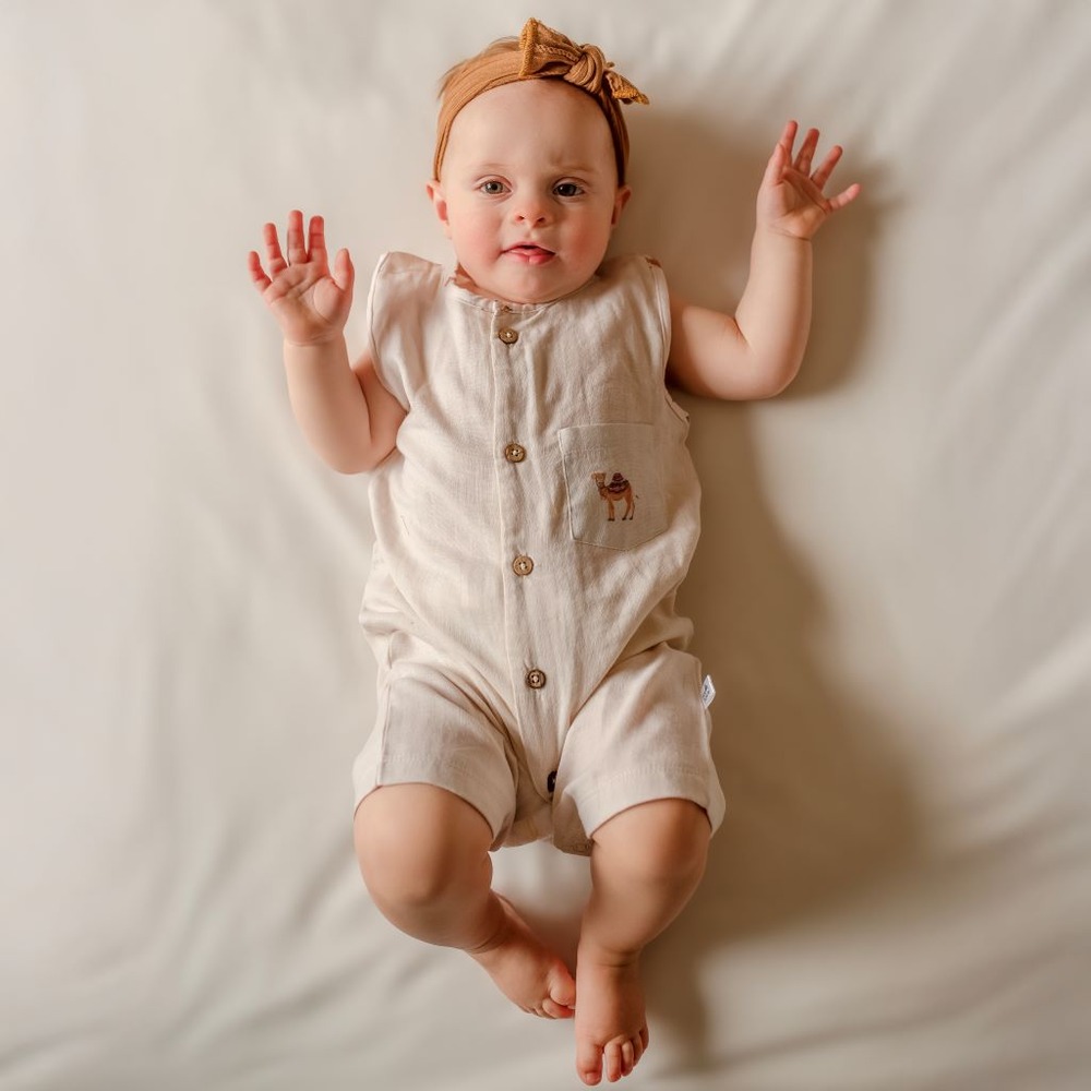 Tickle Tickle - Camelot Organic Muslin Romper