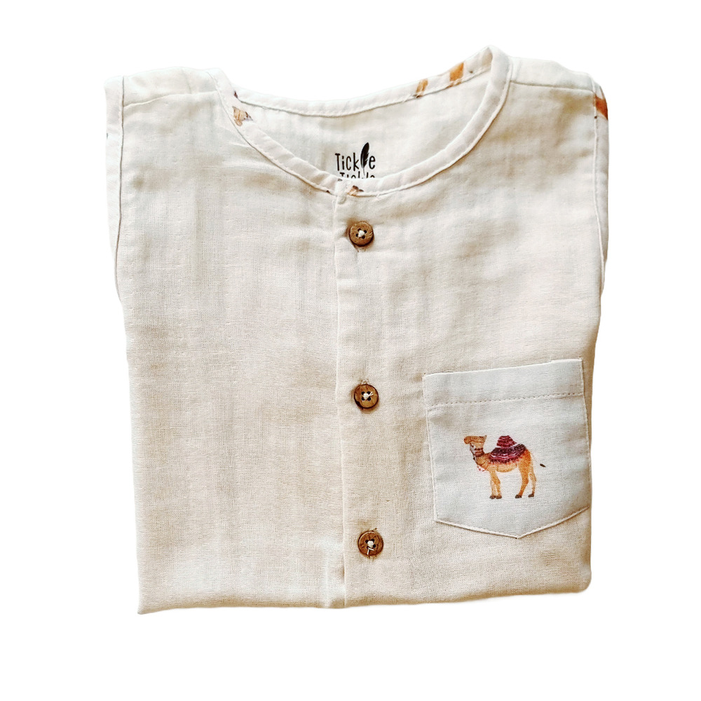 Tickle Tickle - Camelot Organic Muslin Romper