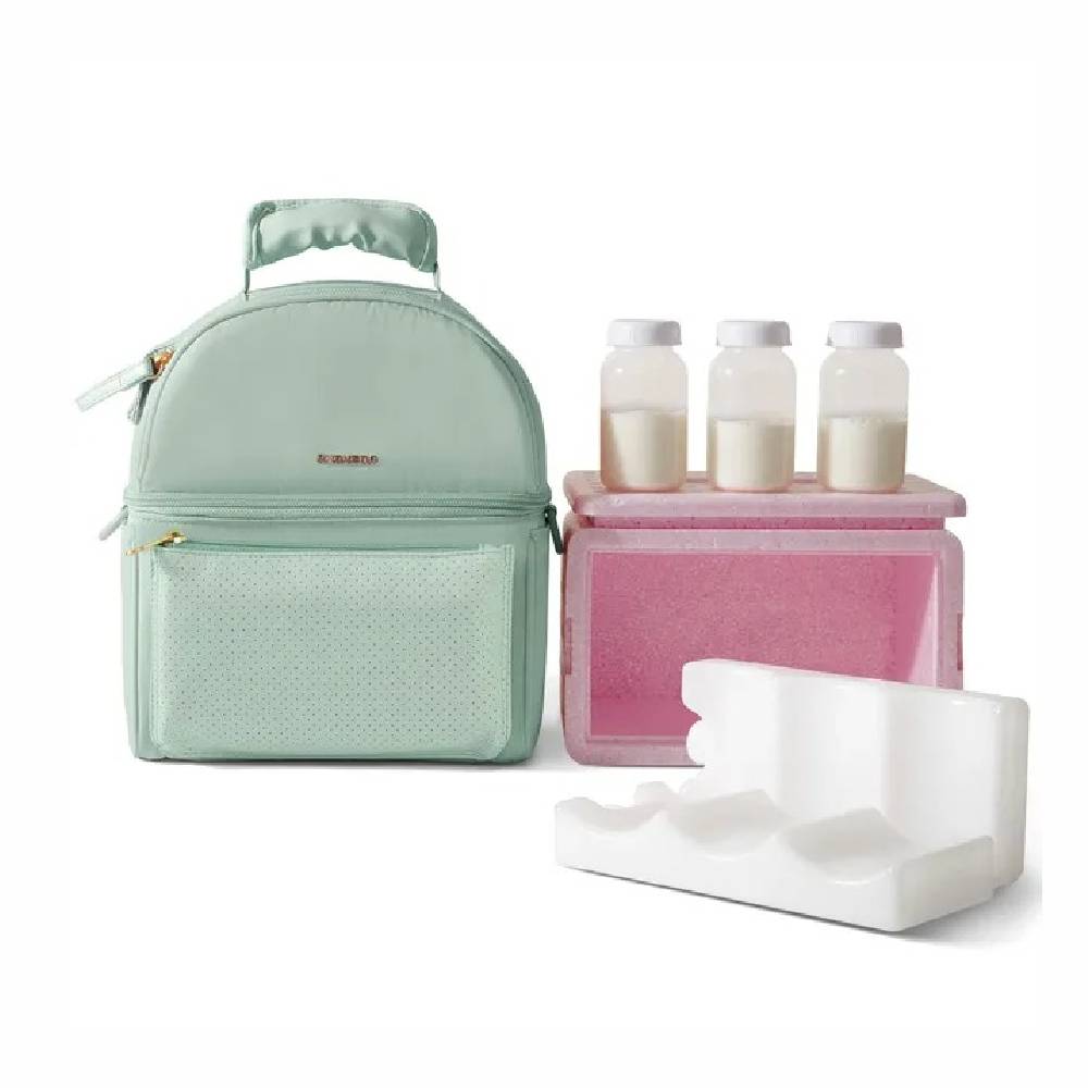 Sunveno - Breastmilk Cooler Bag With Insulation Box Set - Green